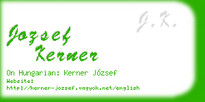 jozsef kerner business card